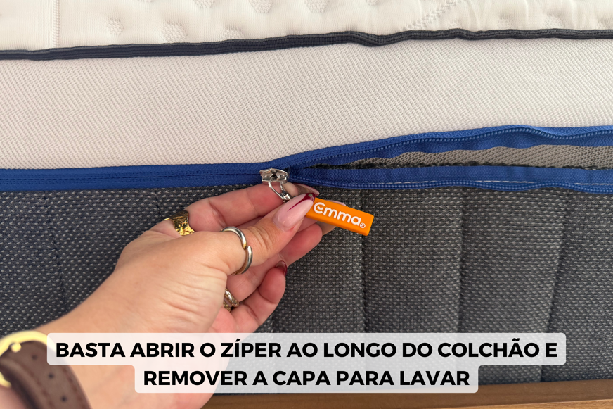 Emma colchão diamond cooling zíper